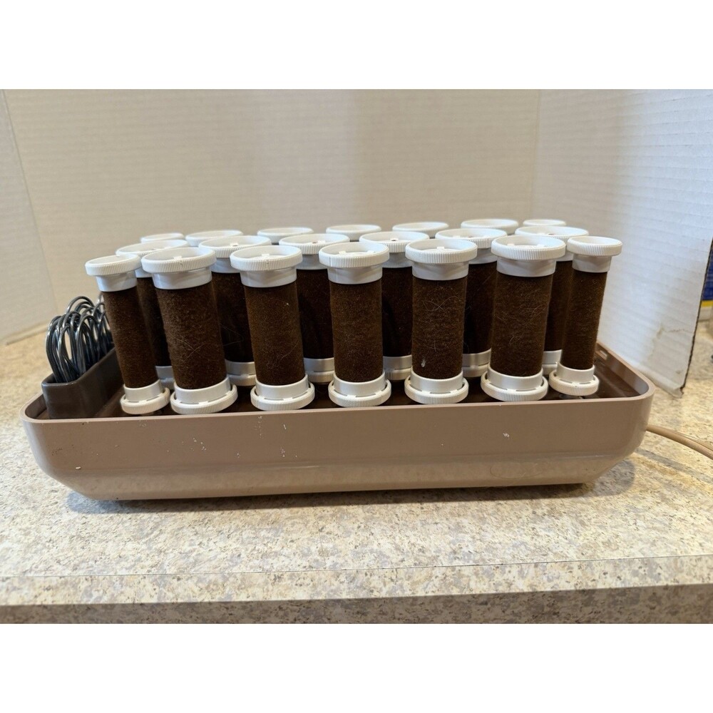 CLAIROL Custom CareSetter 20 VELVET HOT ROLLERS CURLER CLIPS gentle to your hair - Picture 6 of 8